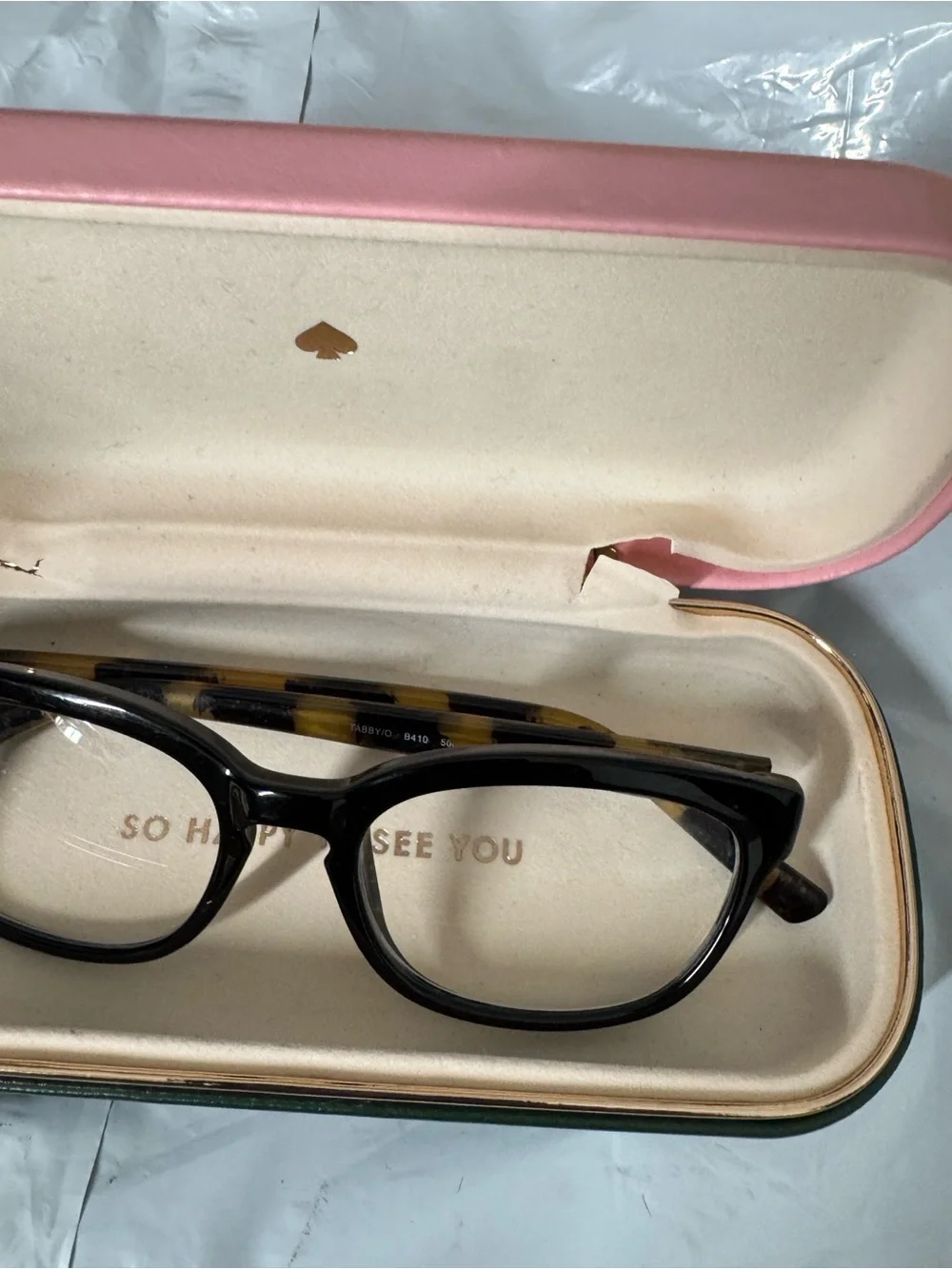 kate spade Black Cat-Eye Optical Glasses